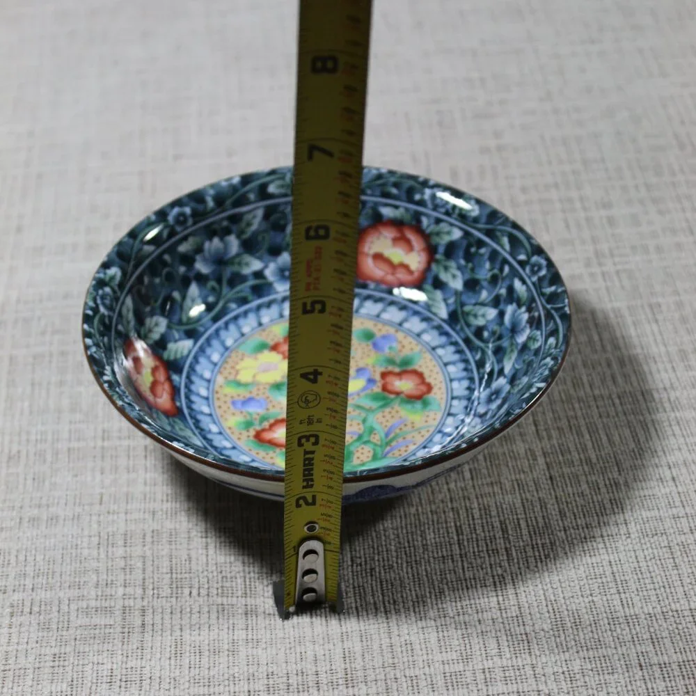 Set of 6 Japanese Elegant Ceramic Blue Size 6.5